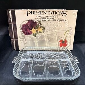 Indiana Glass | Vintage Presentations 5-Part Relish Dish w/ Box (3216)